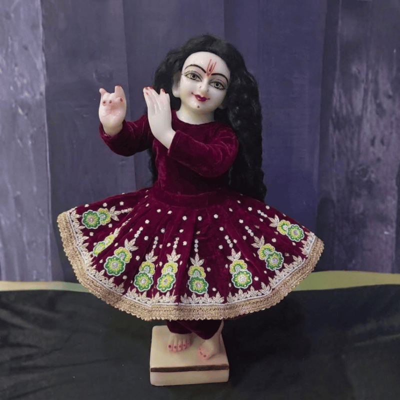 Premium Velvet Poshak for Radha Rani & Krishna Ji