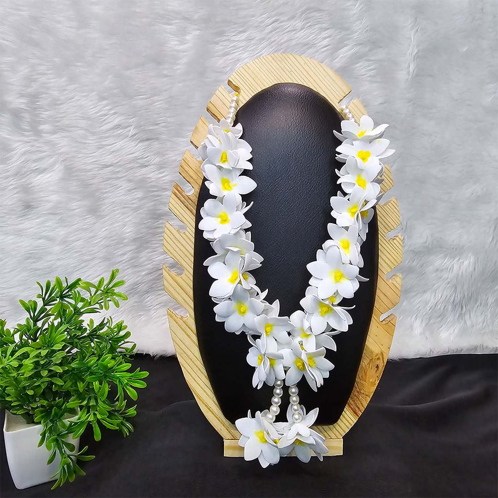 White garlands for puja