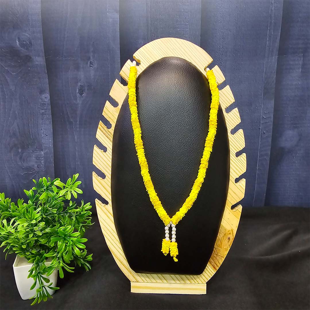 Yellow flower garlands for festivals