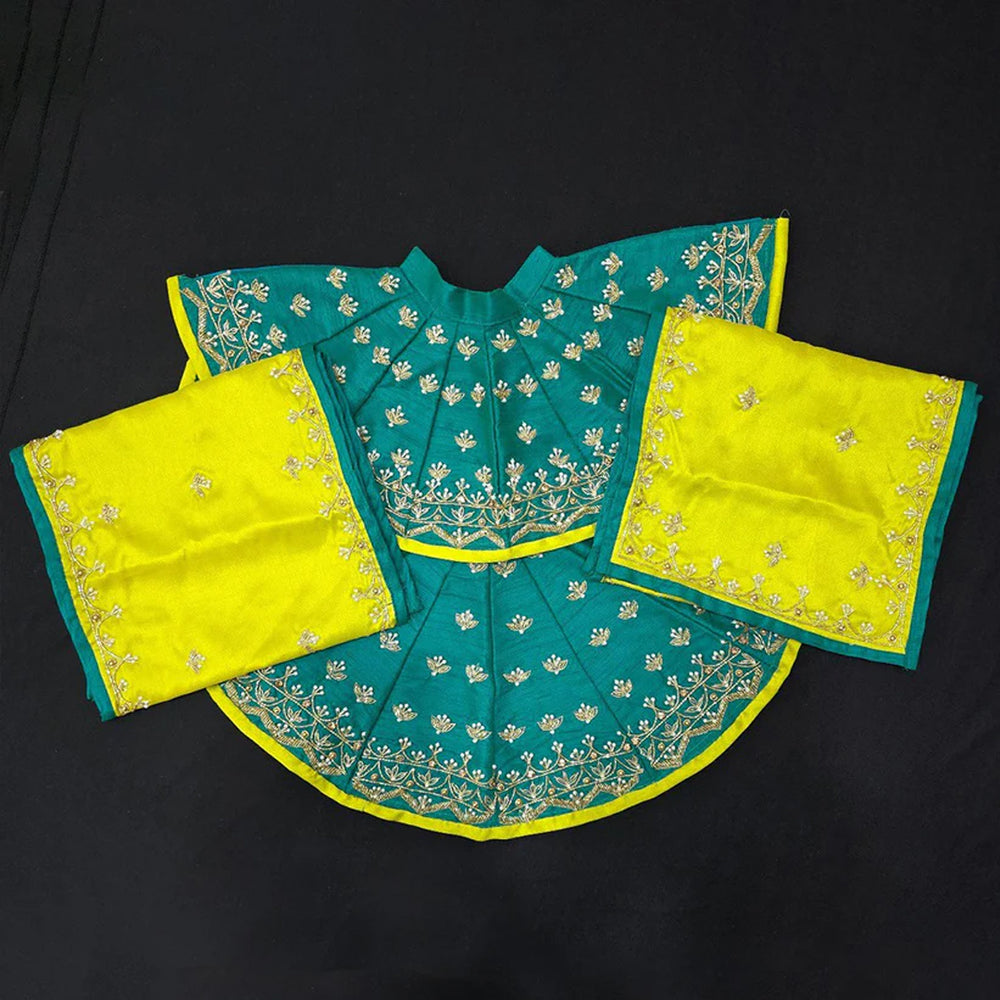 Thakur Ji Sea Green Poshak